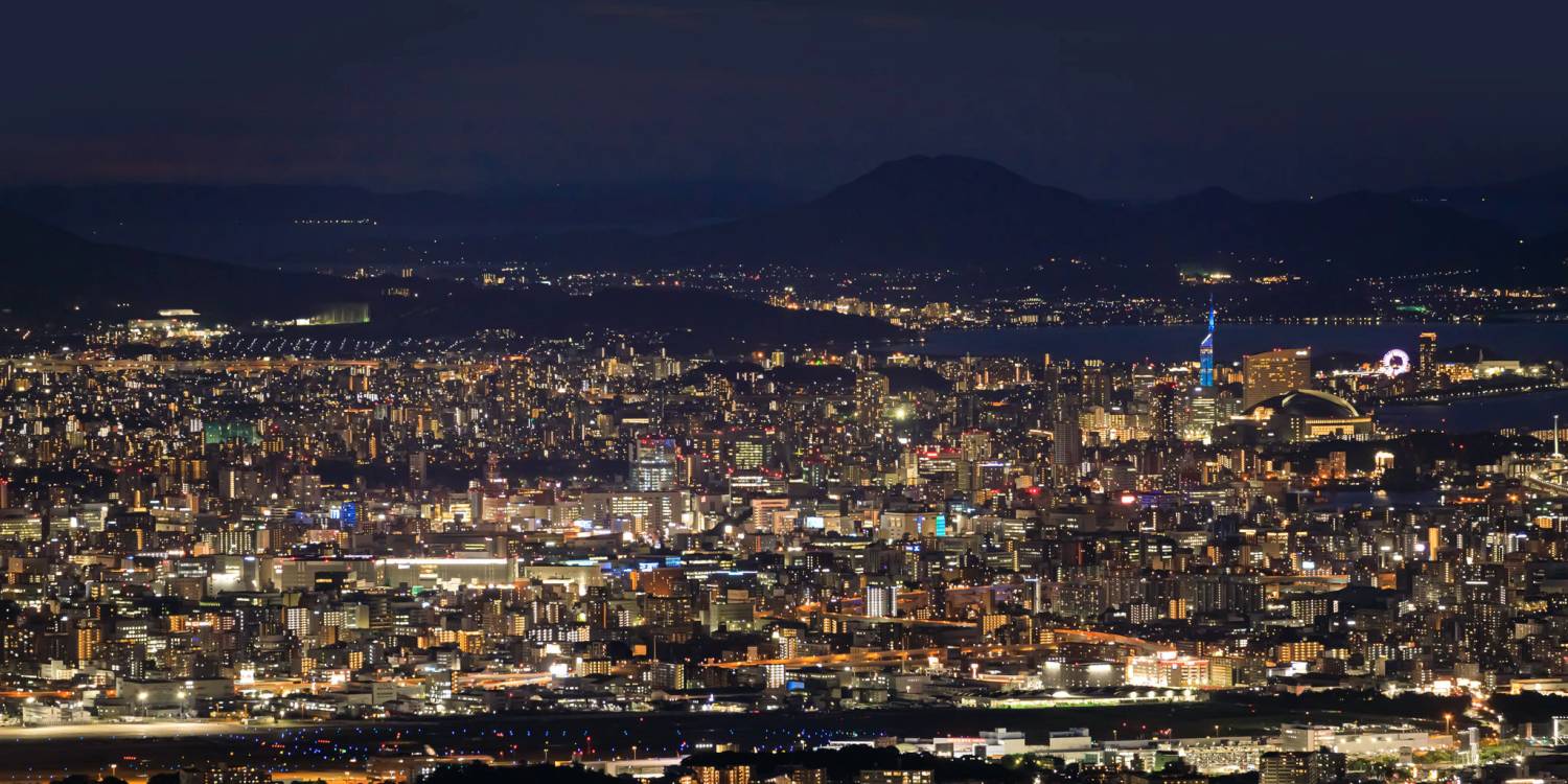 福岡・博多直升機遊覽夜景